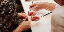 Determining the visual aspect of a wine
